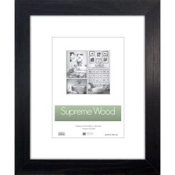Timeless 8 x 10 Matted to 5 x 7 Black Portrait Wall Picture Frame