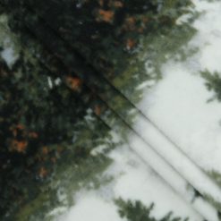 Faded Trees on Green Anti Pill Fleece Fabric