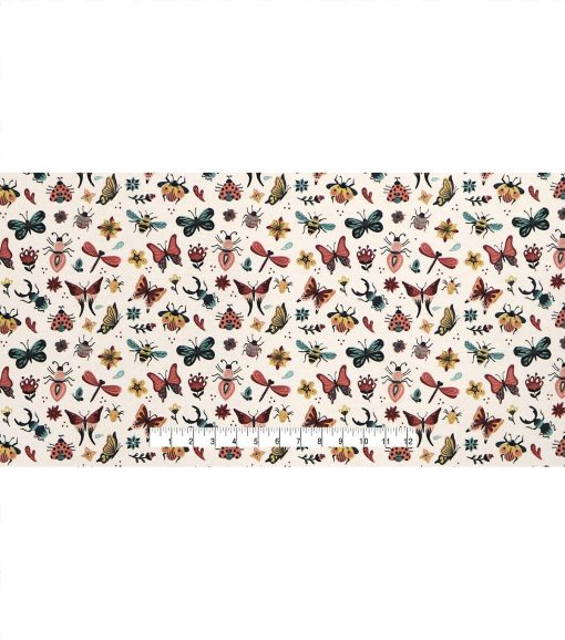 Intricate Bugs Super Snuggle Flannel Fabric - Image 2