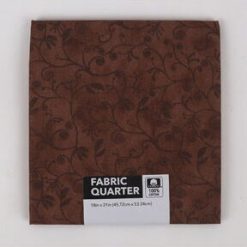 18 x 20 Brown Flourish Cotton Fabric Quarter 1pc by Keepsake Calico