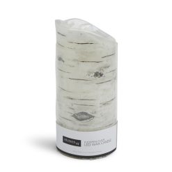 3 x 7 Birch Flickering Flame LED Wax Candle by Hudson 43