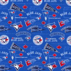 Fabric Traditions MLB Cotton Fabric Toronto Blue Jays Retro