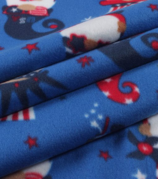Patriotic Gnome Blizzard Prints Fleece Fabric - Image 3