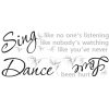 RoomMates Wall Decals Dance, Sing, Love