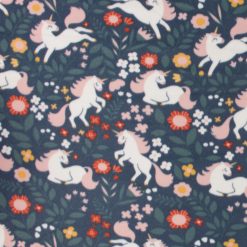 Unicorn Floral Blizzard Fleece Fabric