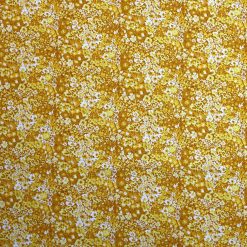 108 Yellow Tonal Floral Wide Flannel Fabric