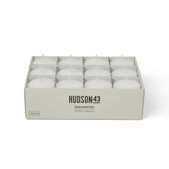 12pk Unscented Votive Candles by Hudson 43