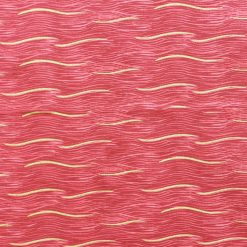 Red Wavy Lines Quilt Glitter Cotton Fabric by Keepsake Calico