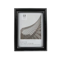 5 x 7 Black Glazing Resin Tabletop Picture Frame by Place   Time