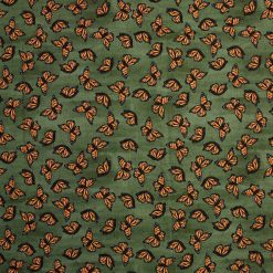 Brent Carlson Monarch On Green Premium Quilt Cotton Fabric