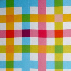 Multi Color Grid Super Snuggle Flannel Fabric By POP!