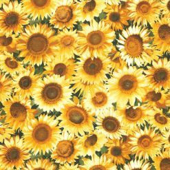 Fabric Traditions Photo Real Sunflowers Cotton Fabric by Keepsake Calico