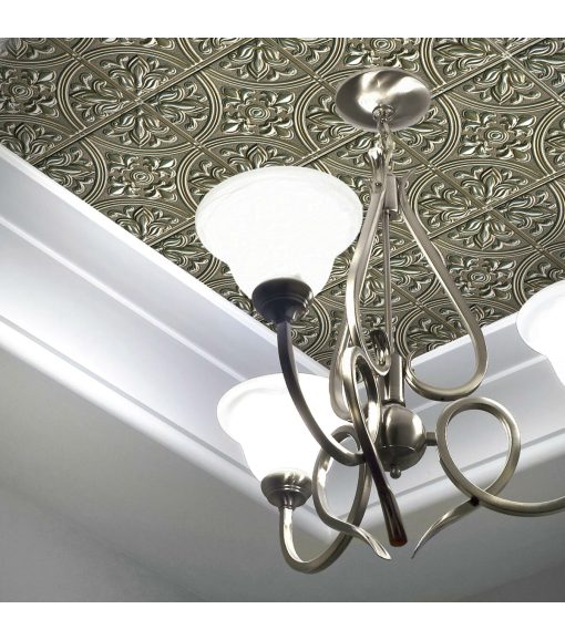 Gold Tin Peel   Stick Tile Backsplash - Image 2