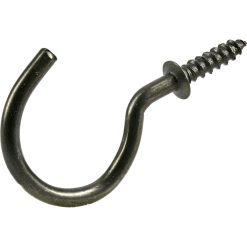 Ook 7/8 Antique Brass Cup Hooks 8pk