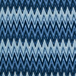Blue Chevron Anti Pill Fleece Fabric