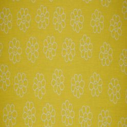 Happy Floral on Yellow Quilt Cotton Fabric by Quilter s Showcase