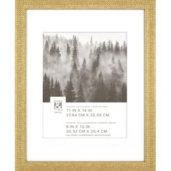 11 x 14 Matted to 8 x 10 Brass Wall Frame by Place   Time
