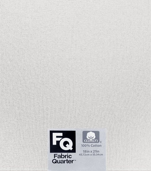 White 1 Piece Cotton Fabric Quarter - Image 2