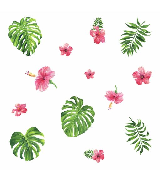 RoomMates Wall Decals Tropical Hibiscus Flower - Image 3