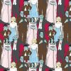 Munsters Cast Packed Halloween Cotton Fabric