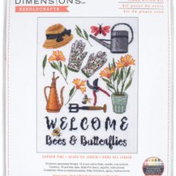Dimensions 14ct Cross Stitch Kit 9 X12  Garden Time