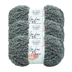 Lion Brand Go For Fleece 184yds Jumbo Polyester Yarn 3 Bundle