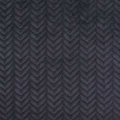Arrow Black Embossed Sew Lush Fleece Fabric