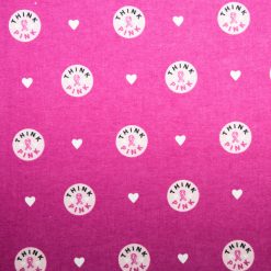 Breast Cancer Awareness Think Pink Super Snuggle Flannel Fabric