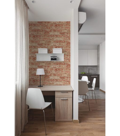 RoomMates Wallpaper Stuccoed Red Brick - Image 5