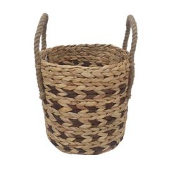 10 Water Hyacinth Woven Basket With Handles by Place   Time