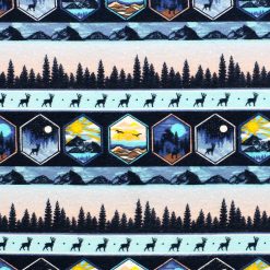 Scenic Wilderness In Line Super Snuggle Flannel Fabric