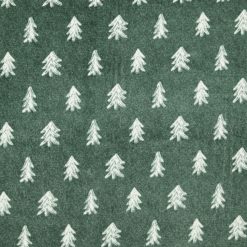 Green Tree Luxe Fleece Fabric