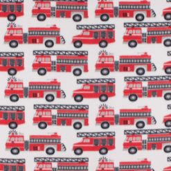 Fire Trucks Blizzard Fleece Fabric