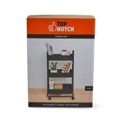 17 Rolling 3 Tier Metal Storage Cart by Top Notch