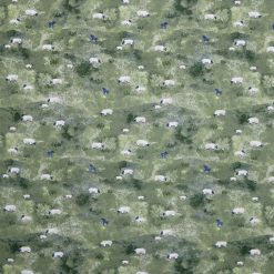Sheep on Green Super Snuggle Flannel Fabric