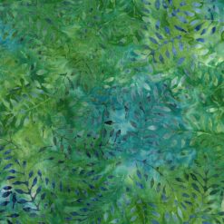 Legacy Studio Batik Cotton Fabric Green Leaves