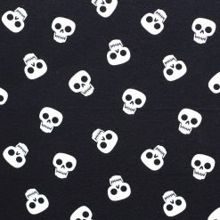 Skulls On Black Glow in The Dark Super Snuggle Flannel Fabric