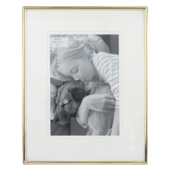 8 x 10 Matted to 5 x 7 Gold Tabletop Picture Frame