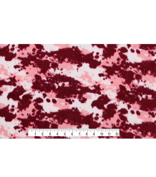 Pink Camouflage Anti Pill Fleece Fabric - Image 4