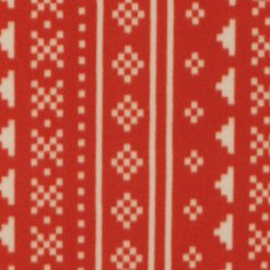 Orange Linear Aztec Blizzard Prints Fleece Fabric
