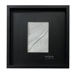 Innovative Creations Black Wooden Frame with Mat 12 x 12