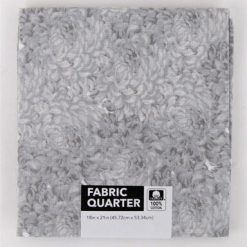 18 x 20 Petals on Gray Cotton Fabric Quarter 1pc by Keepsake Calico