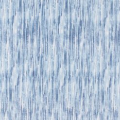 Blue Streaks on White Anti Pill Fleece Fabric
