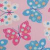 Butterflies On Pink Blizzard Fleece Fabric