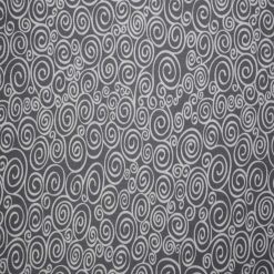 Swirls on Gray Cotton Fabric by Quilter s Showcase