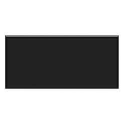 Glass Peel   Stick Floor Tile 3in x 6in   Black