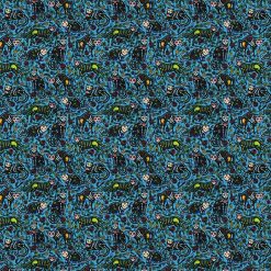 Skeleton Cat Super Snuggle Flannel Fabric