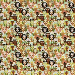 Novelty Cotton Fabric Spa Day