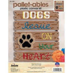 Janlynn 10.5 x 11.5 Dogs Leave Pawprints Plastic Canvas Kit