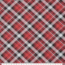 Kate Red   Black Plaid Super Snuggle Flannel Fabric